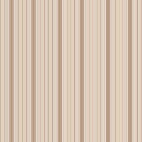 Camel and Beige Vertical Stripe