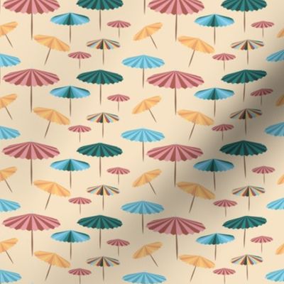 Retro parasol - at the beach