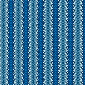 Fish Bone Stripe Blue