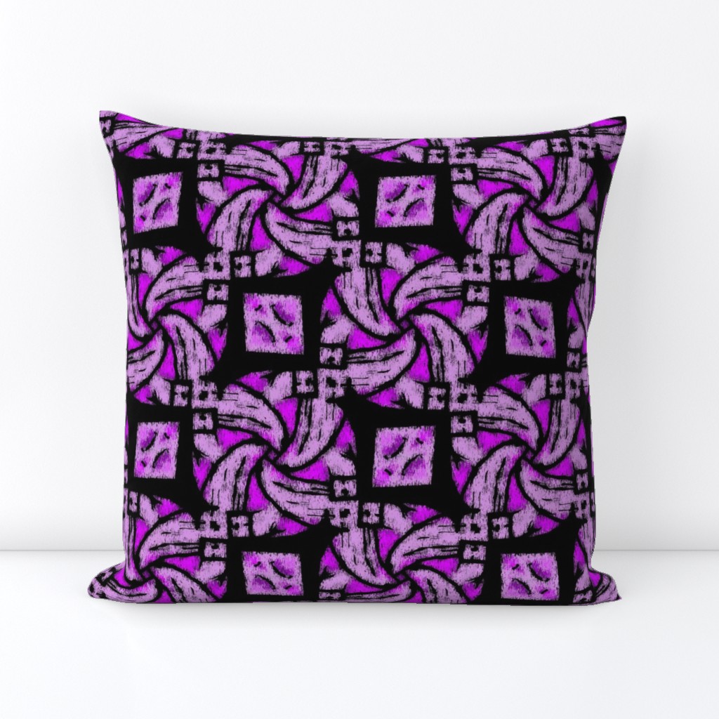 Abstract Woven Knot Purple