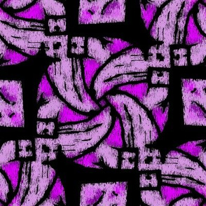 Abstract Woven Knot Purple