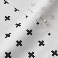 Swiss Crosses - White + Black