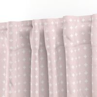 Swiss Crosses . Double Bubble Pink + White