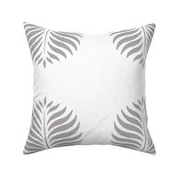 Tropical Palms . White Warm Gray Fronds