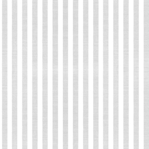 Denim Stripes . Gray White Chambray