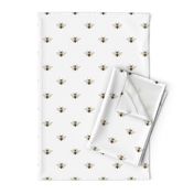 Bees on White - small-medium scale