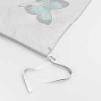 Ulysses Butterfly simple repeat on white - large scale