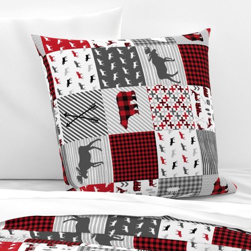 buffalo plaid cheater quilt buffalo quilt moose bear cabin camping buffalo check stripes 