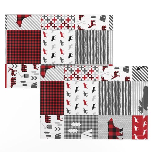 buffalo plaid cheater quilt buffalo quilt moose bear cabin camping buffalo check stripes 