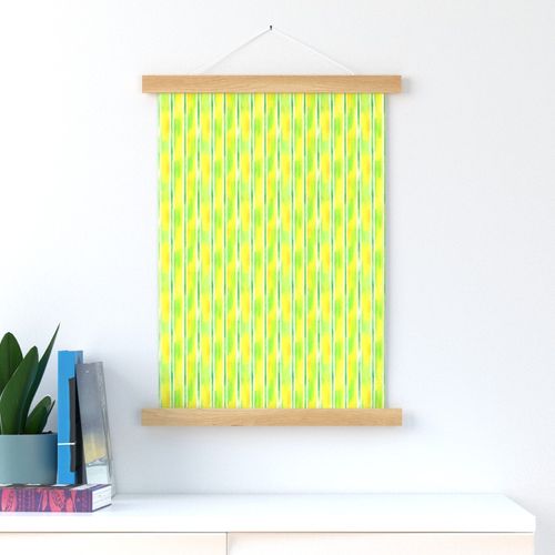 Watercolor Lemon Stripe