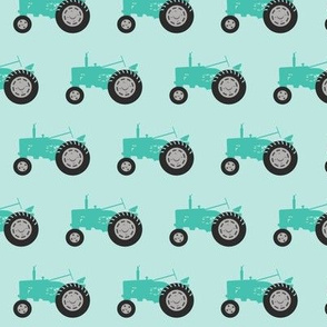 tractor - teal