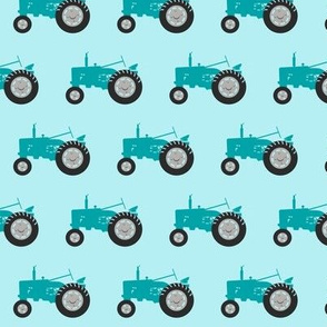 tractor - blue