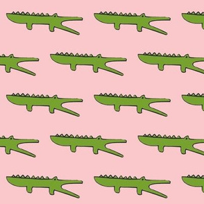 gators on pink