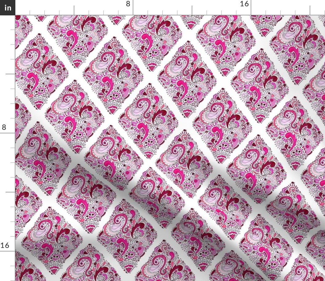 Pink   Diamond Pattern