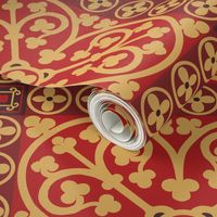 Floral Floor Tile - Salisbury Cathedral