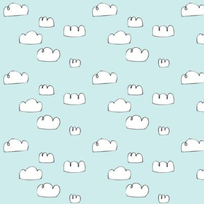 clouds mini bright pale blue