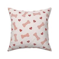 hearts and bones - red  - large 