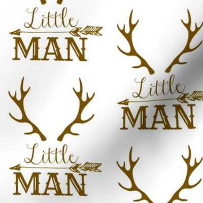 Little Man Arrow & Horns Brown