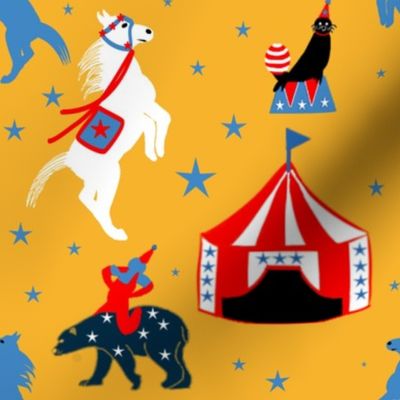 Circus of the Past on a Starry Night