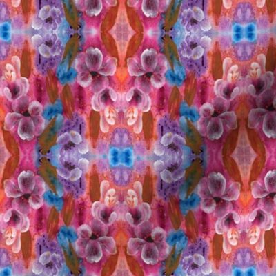 Floral_Diamonds 1_Pink_Aqua