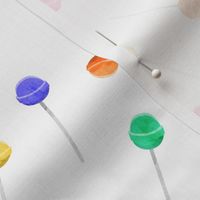 lollipops - multi on white