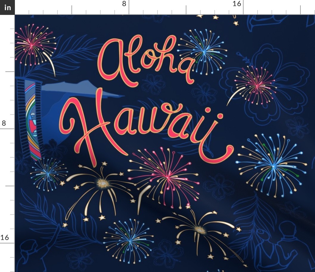 Aloha Hawaii Friday Night Fireworks 
