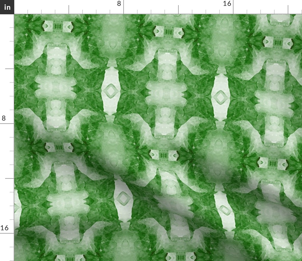 Organic Geometry Pattern 5b Kelly Green