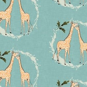 Giraffe_on_blue_linen