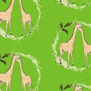 Giraffe_on_green_linen