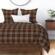 Southdown tartan - 6" brown/black/white