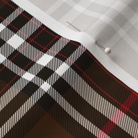 Southdown tartan - 6" brown/black/white