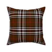 Southdown tartan - 6" brown/black/white