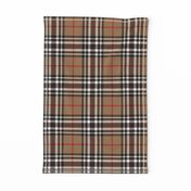 Southdown tartan - 6" tan/black/white