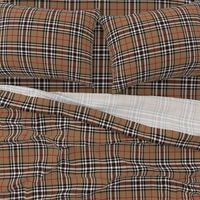 Southdown tartan - 6" tan/black/white