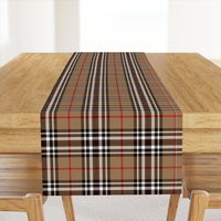 Southdown tartan - 6" tan/black/white