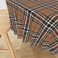 Southdown tartan - 6" tan/black/white