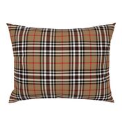 Southdown tartan - 6" tan/black/white