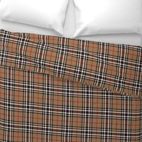 Southdown tartan - 6" tan/black/white