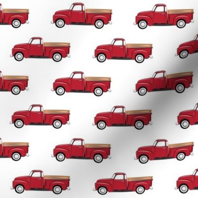 vintage red truck