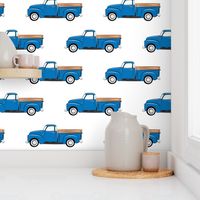 vintage trucks on white (large scale)