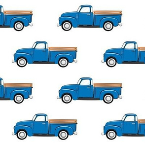 vintage trucks on white (large scale)