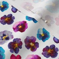 Watercolor violets