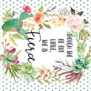 4 to 1 MINKY FABRIC / FQ / 27"x18" Fierce Quote