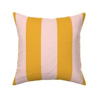 3" Bold Pink & Mustard Stripe