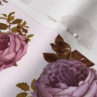 7" Vintage Purple & Pink Roses