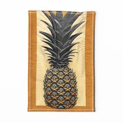 Hawaiian Pineapple Tea Towel Applique Realistic Look