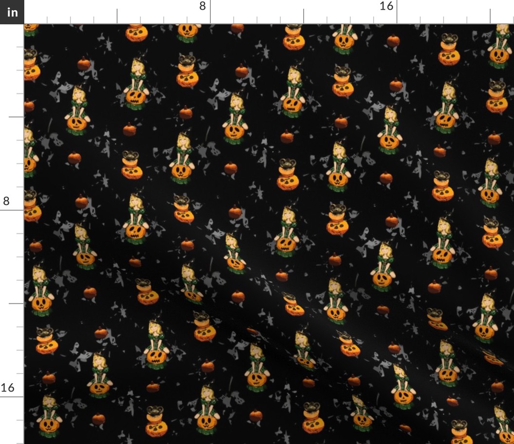 Vintage Halloween - kedoki - Spoonflower Challenge