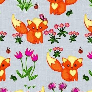 Flutterbies, Flowers & Foxes 