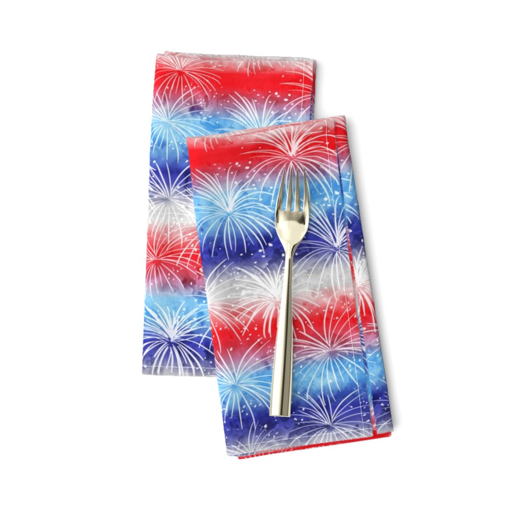 (small scale) america - watercolor fireworks