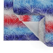 (small scale) america - watercolor fireworks